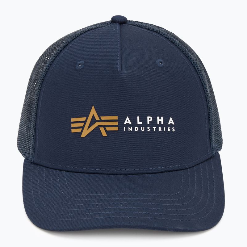 Șapcă pentru bărbați Alpha Industries Label Trucker rep.blue 2