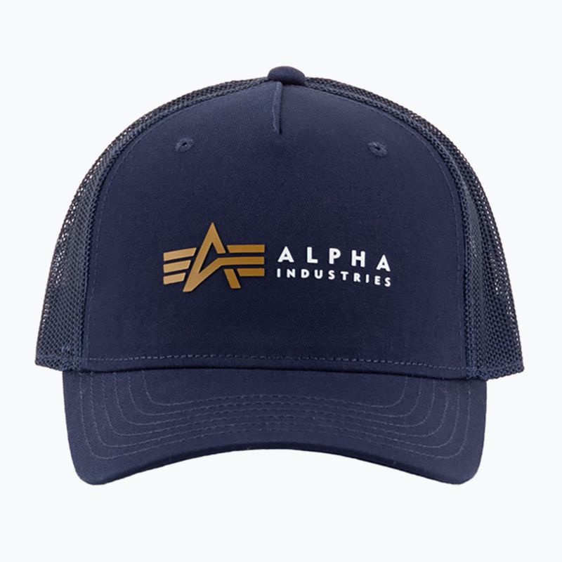 Șapcă pentru bărbați Alpha Industries Label Trucker rep.blue