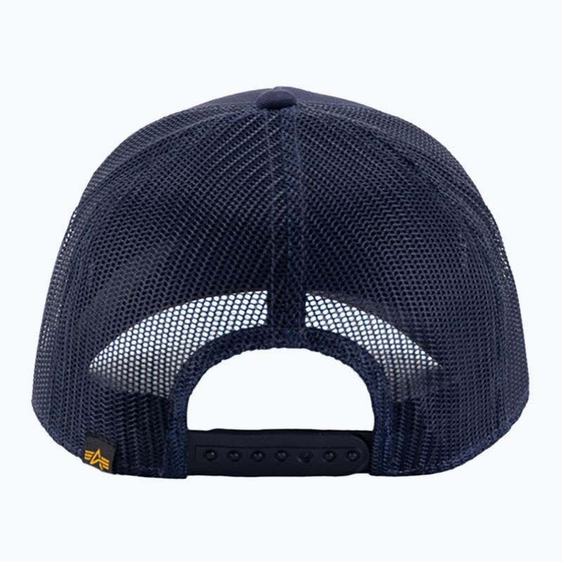 Șapcă pentru bărbați Alpha Industries Label Trucker rep.blue 2