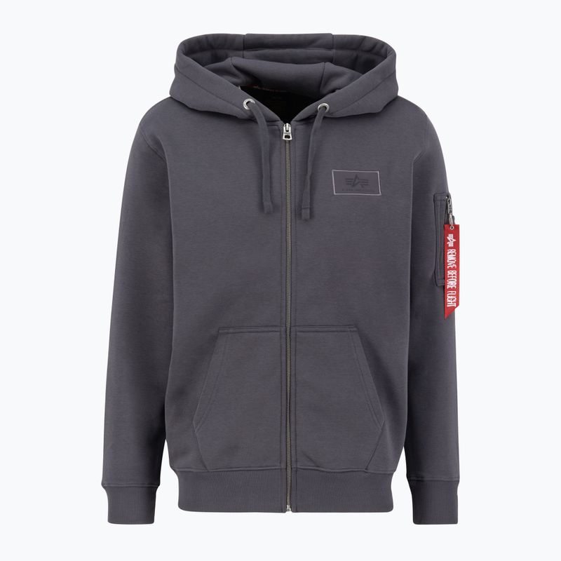 Bluză pentru bărbați Alpha Industries Back Print Zip vintage grey