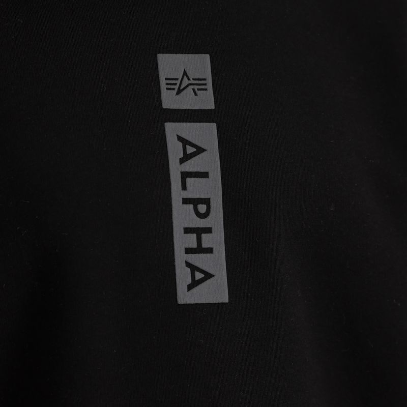 Bluză pentru bărbați Alpha Industries Reflective Print Sweater black 6