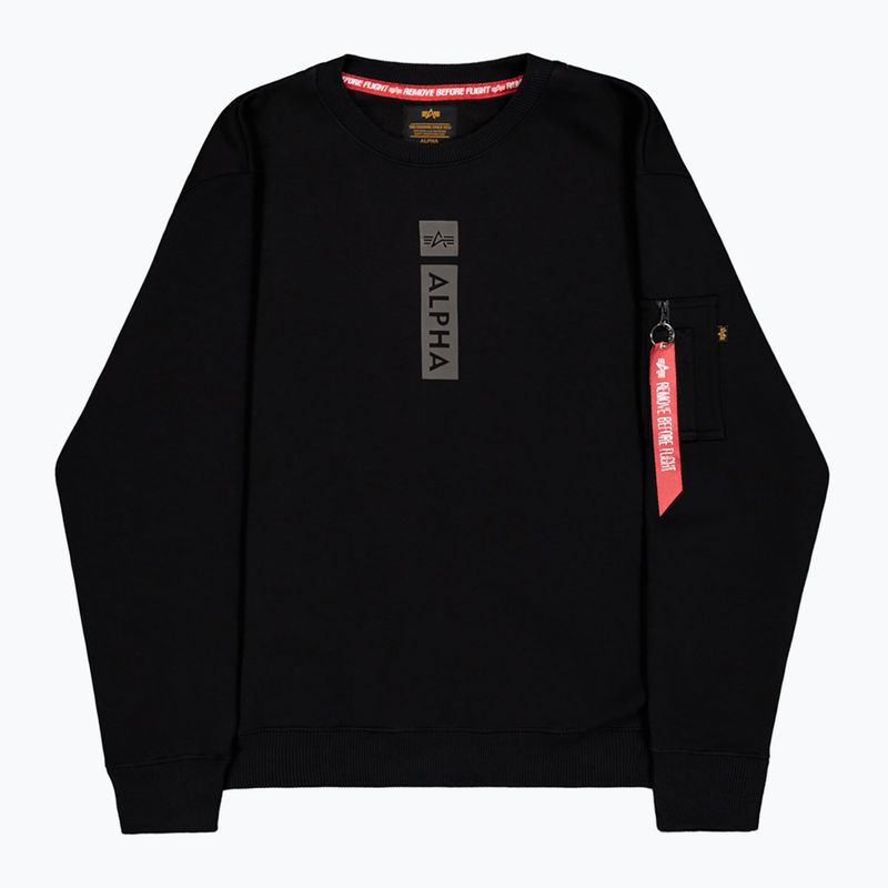 Bluză pentru bărbați Alpha Industries Reflective Print Sweater black 7