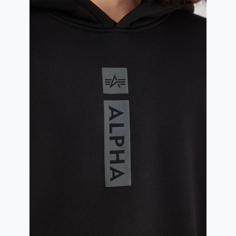 Bluză pentru bărbați Alpha Industries Puff Print Hoodie black 5