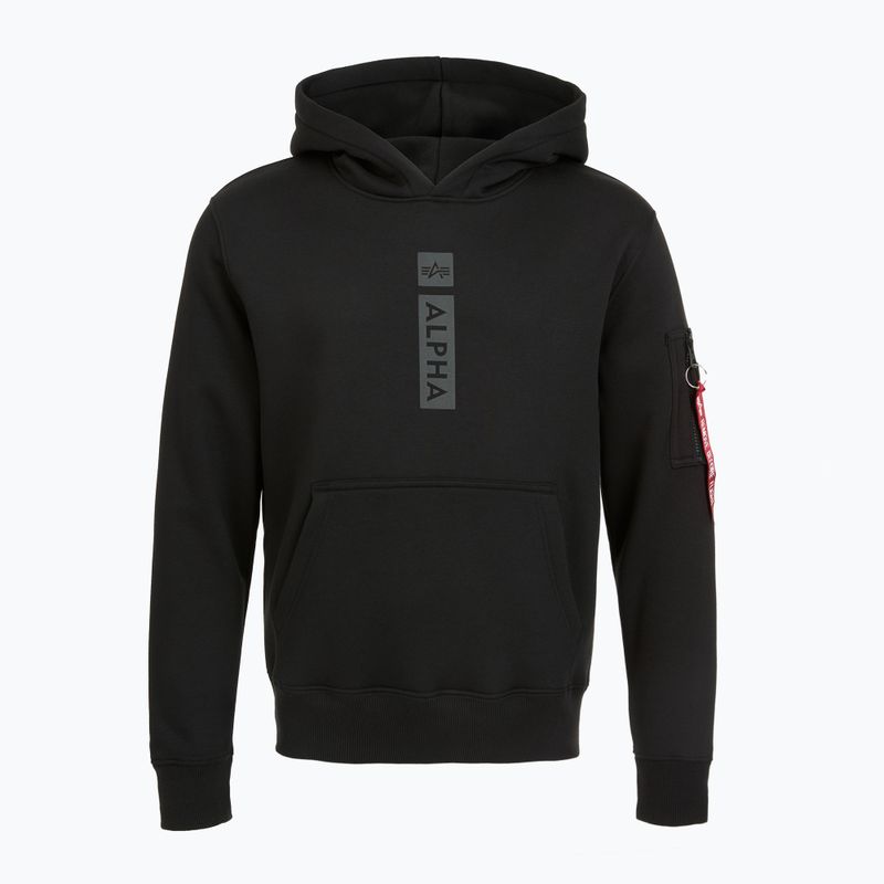 Bluză pentru bărbați Alpha Industries Puff Print Hoodie black 6