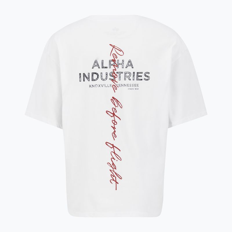 Tricou pentru bărbați Alpha Industries Signature BP T white 2