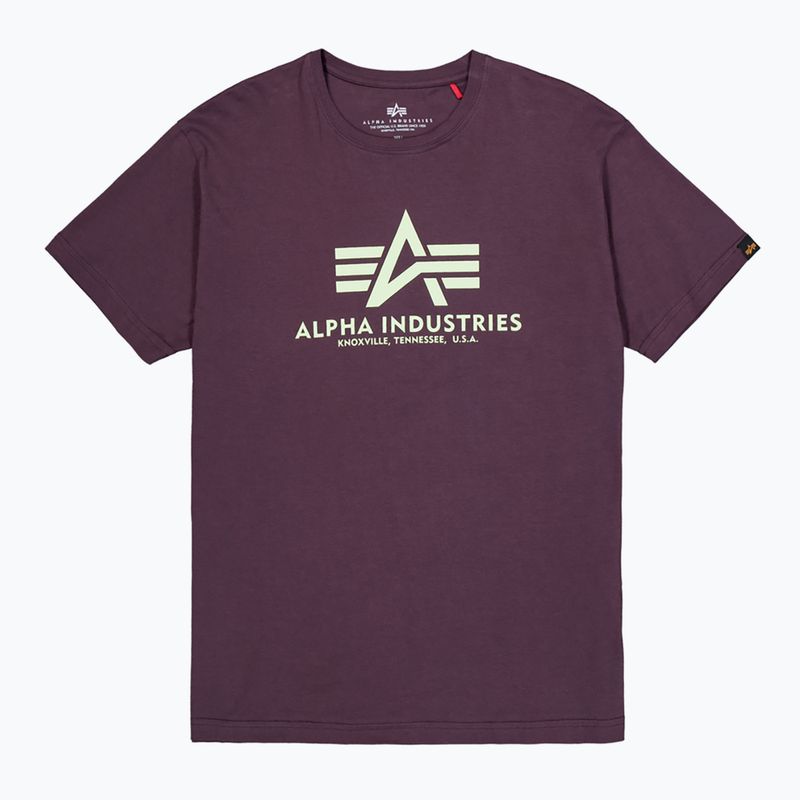 Tricou pentru bărbați Alpha Industries Basic plum