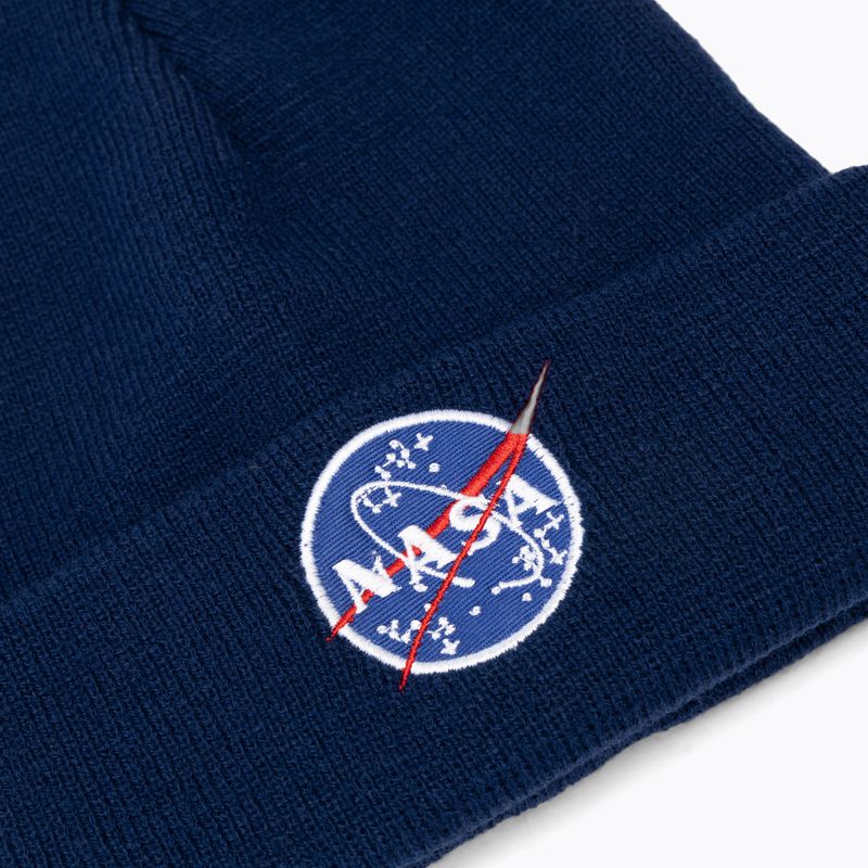 Căciulă Alpha Industries NASA replica blue 2