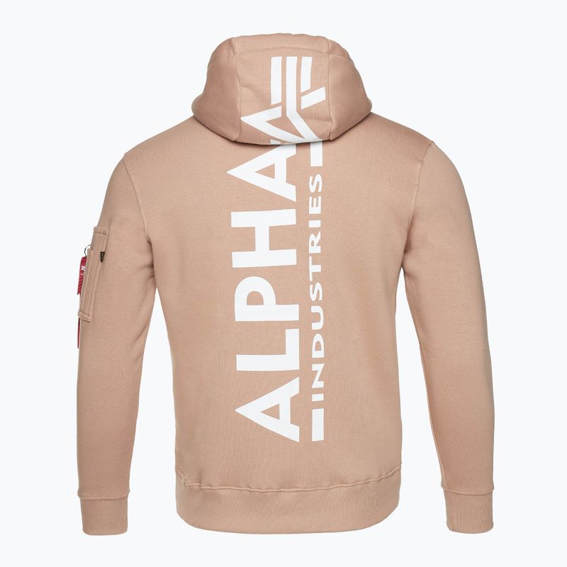 Bluză pentru bărbați Alpha Industries Back Print Zip dusty coral 2