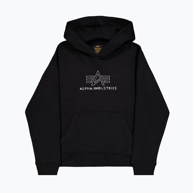 Bluză pentru bărbați Alpha Industries Basic Hoodie TPU black/chrome 9