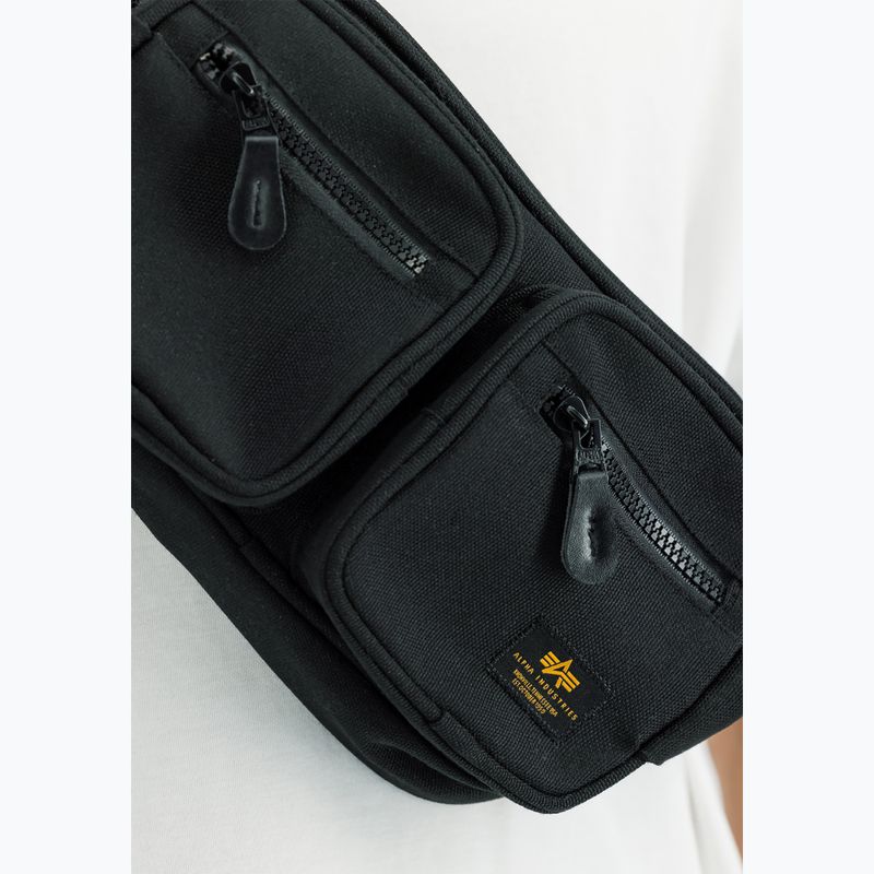Borsetă Alpha Industries Label 1.5 l black 9