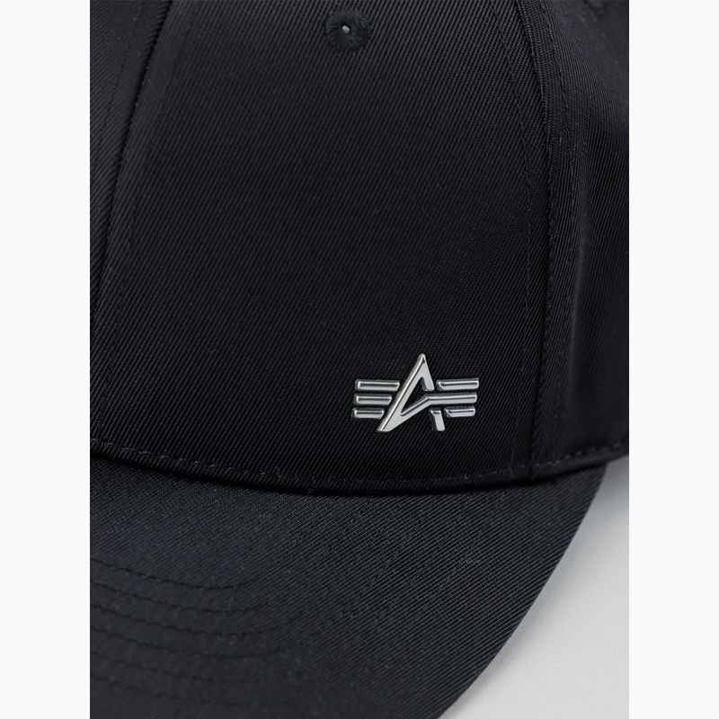 Șapcă Alpha Industries Metal Label rep black/metalsilver 5