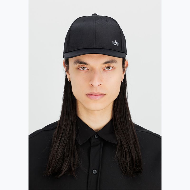 Șapcă Alpha Industries Metal Label rep black/metalsilver 6