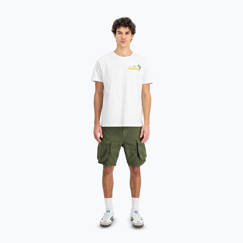 Tricou pentru bărbați  Alpha Industries Pearl Harbor Back Print white 2