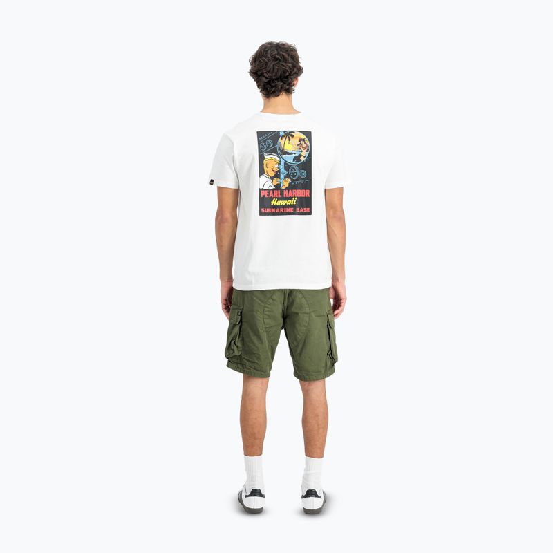 Tricou pentru bărbați  Alpha Industries Pearl Harbor Back Print white 3
