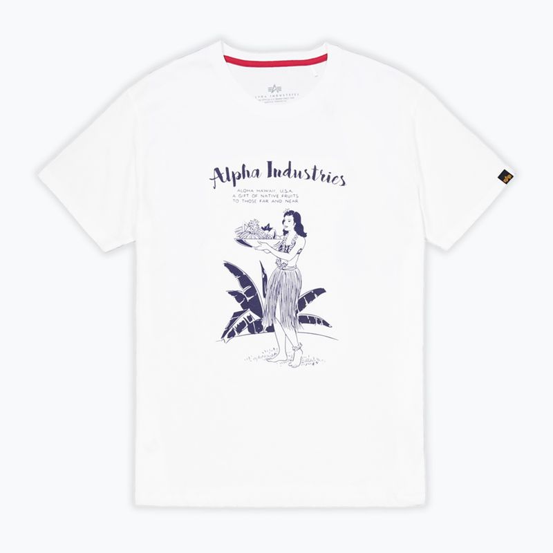 Tricou pentru bărbați  Alpha Industries Hawaii white 6