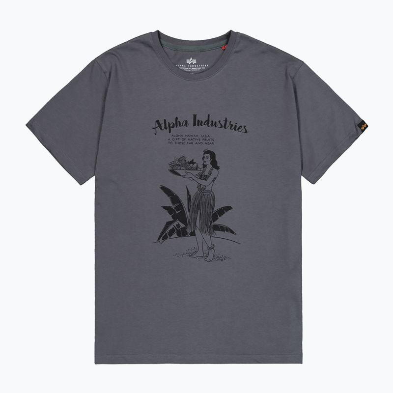 Tricou pentru bărbați  Alpha Industries Hawaii vintage grey 7