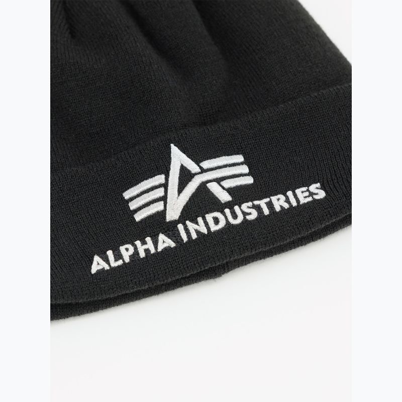 Căciulă Alpha Industries 3D black/silver 3