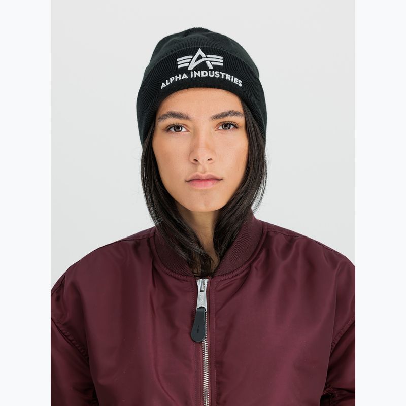 Căciulă Alpha Industries 3D black/silver 4