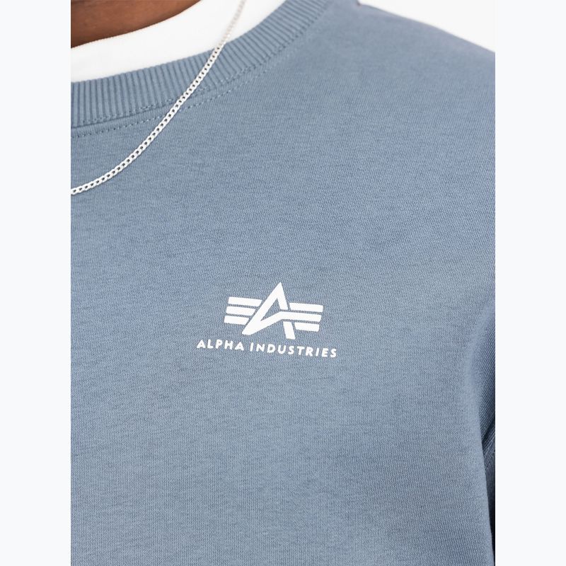Bluză pentru bărbați Alpha Industries Basic Small Logo denim blue 4