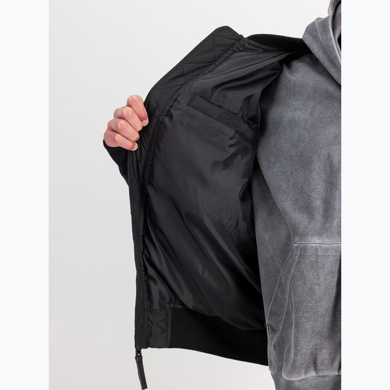 Geacă izolată pentru bărbați Alpha Industries MA-1 Logo Puffer Bomber black 4