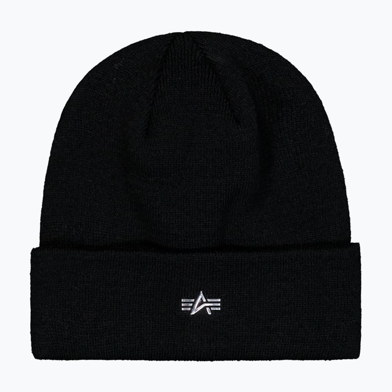Căciulă de iarnă Alpha Industries Metal Logo Beanie black