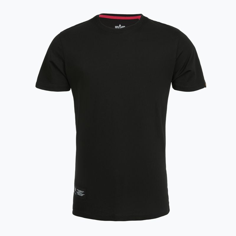 Tricou polo pentru bărbați Alpha Industries Label T Back Print black 5