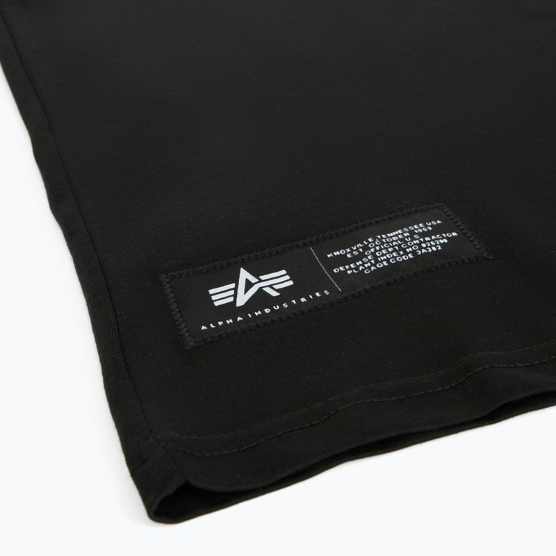 Tricou polo pentru bărbați Alpha Industries Label T Back Print black 7