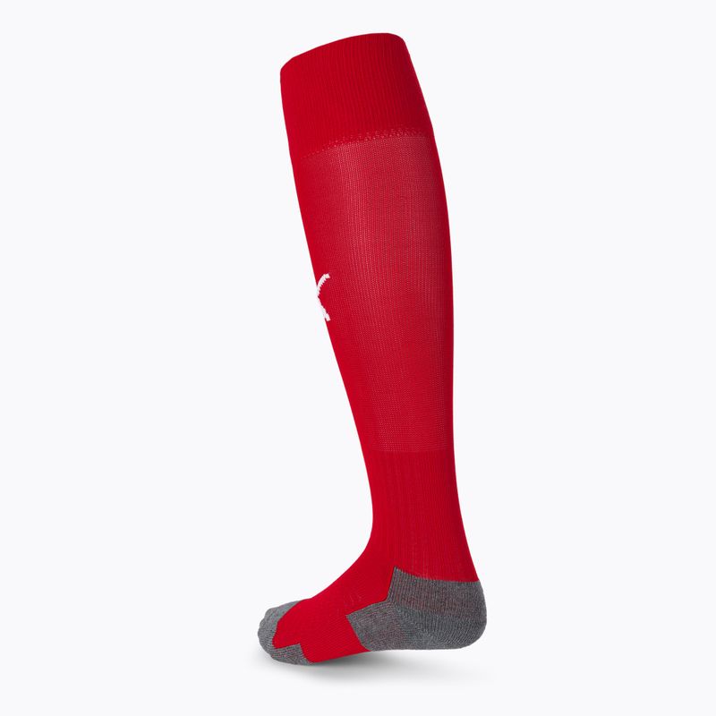 Jambiere de fotbal PUMA Team Liga Core red/puma white 2
