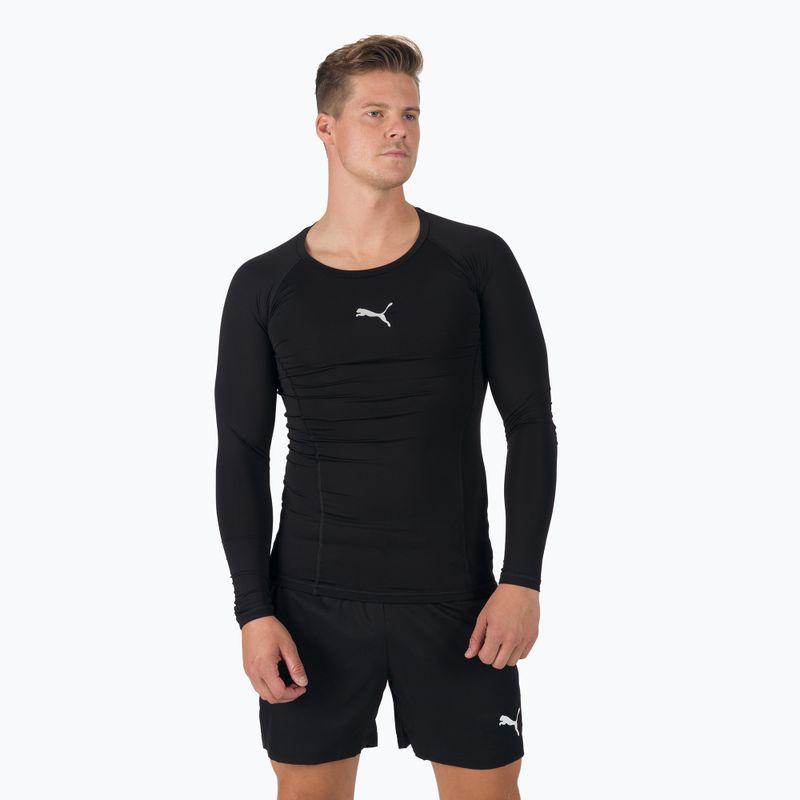 PUMA tricou de fotbal pentru bărbați Liga Baselayer Tee negru 655920_03