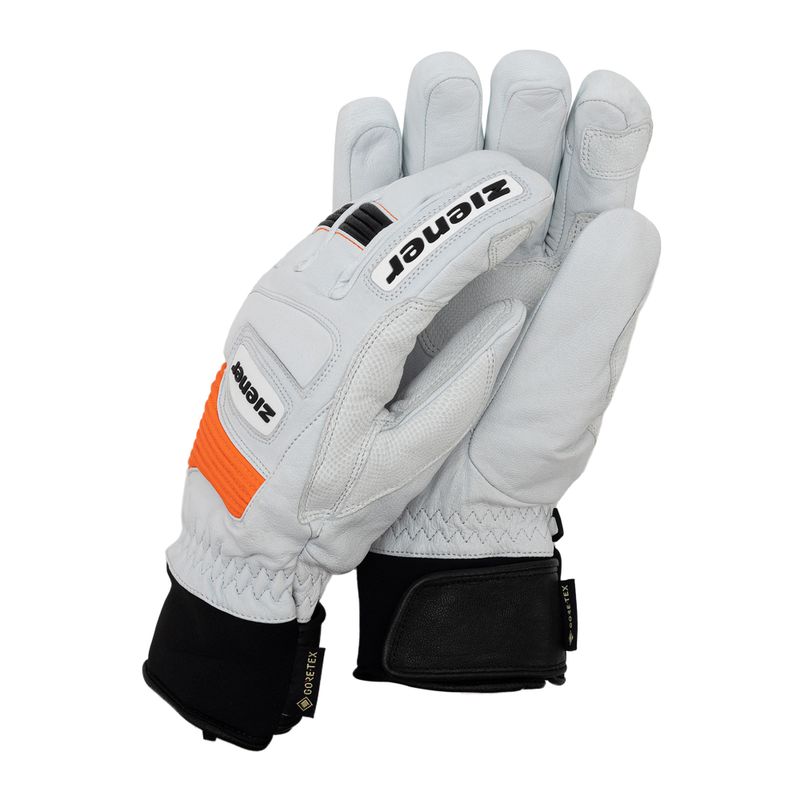 Mănușă de schi pentru bărbați ZIENER Guard GTX + Gore Grip PR alb 801019