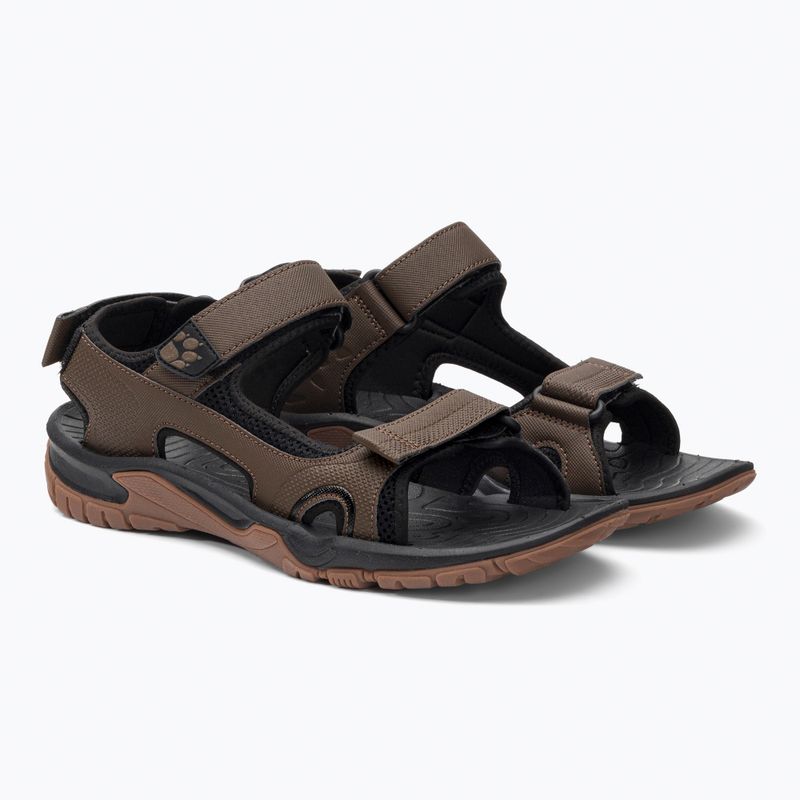 Sandale de trekking pentru bărbați Jack Wolfskin Lakewood Cruise maro 4019011 4