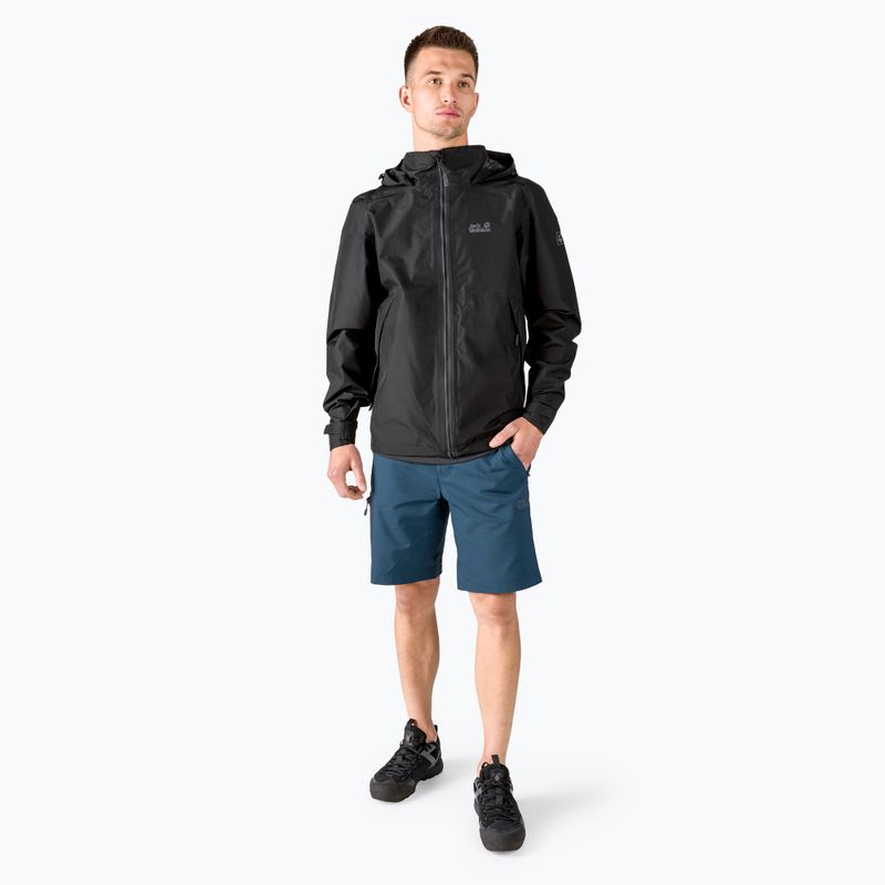 Jack Wolfskin jachetă de ploaie Evandale pentru bărbați negru 1111131_6000_002 2