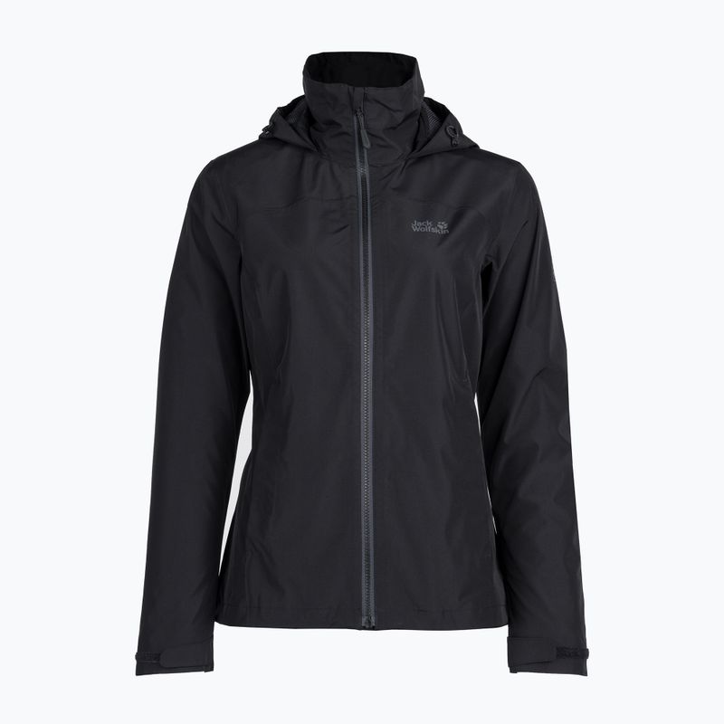 Jack Wolfskin jachetă de ploaie pentru femei Evandale negru 1111191 4