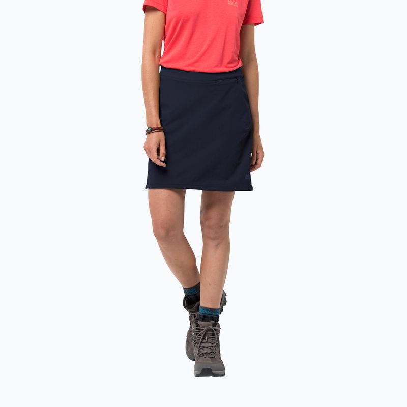 Jack Wolfskin Hilltop Trail fustă de trekking pentru femei albastru marin 1505471_1910