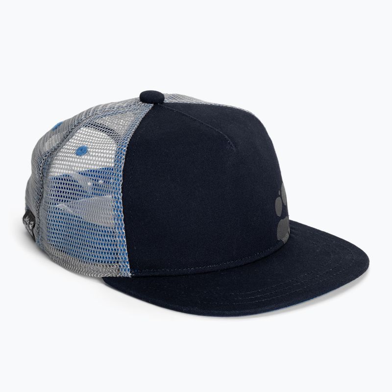 Șapcă de baseball pentru copii Jack Wolfskin Rib Paw albastru 1907641_1010_002