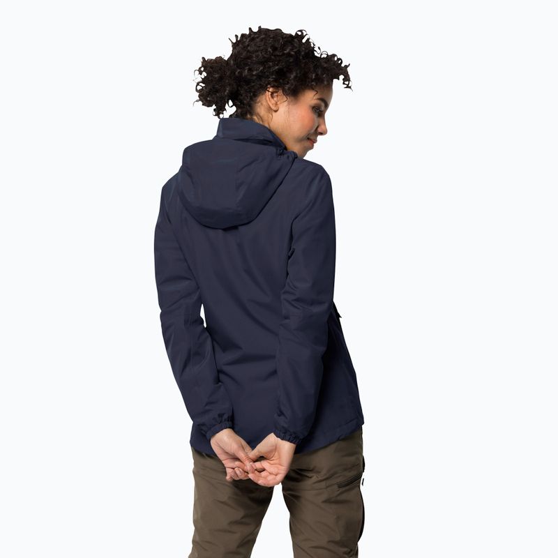 Jack Wolfskin Stormy Point jachetă de ploaie albastru marin 1111201 2