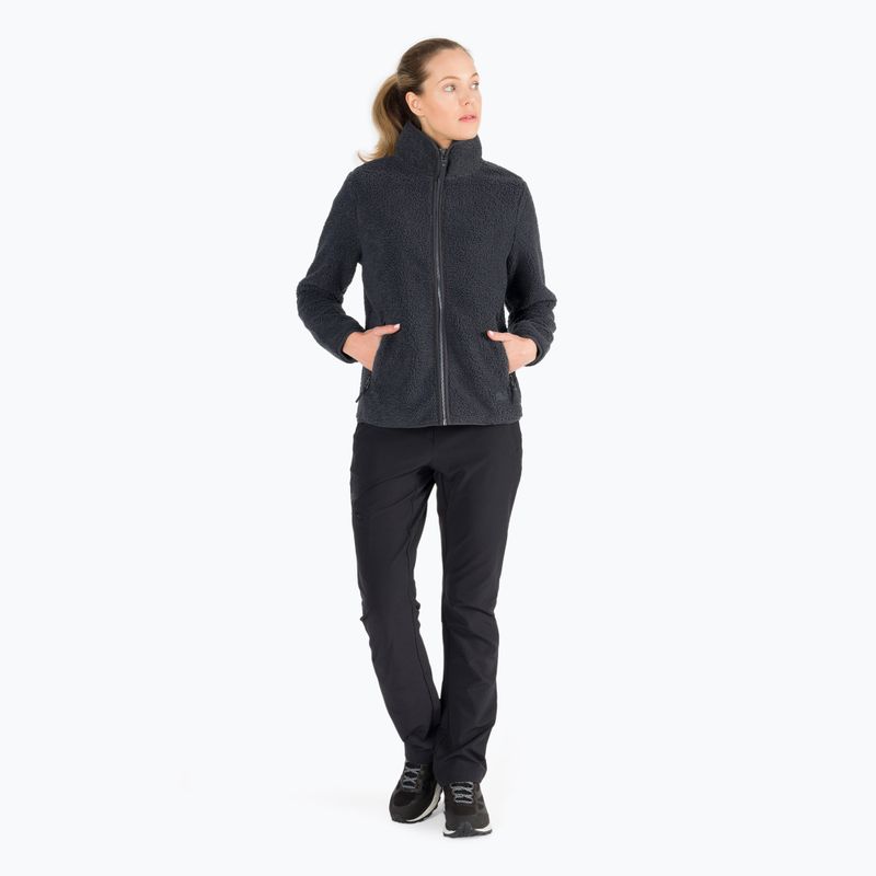 Jack Wolfskin bluză de trening fleece pentru femei High Cloud gri 1708731 7
