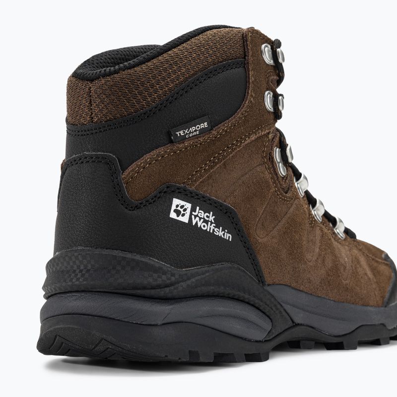 Jack Wolfskin Refugio Texapore Mid maro/fantomă cizme de trekking pentru bărbați 9