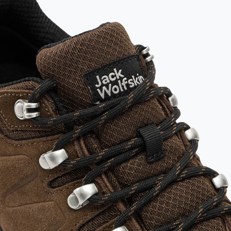 Jack Wolfskin Refugio Texapore Low maro/fantomă cizme de trekking pentru bărbați 8