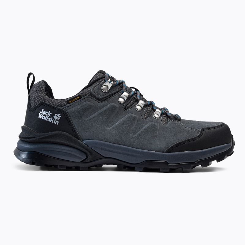 Jack Wolfskin bărbați Refugio Texapore Low cizme de trekking gri-negru 4049851 2