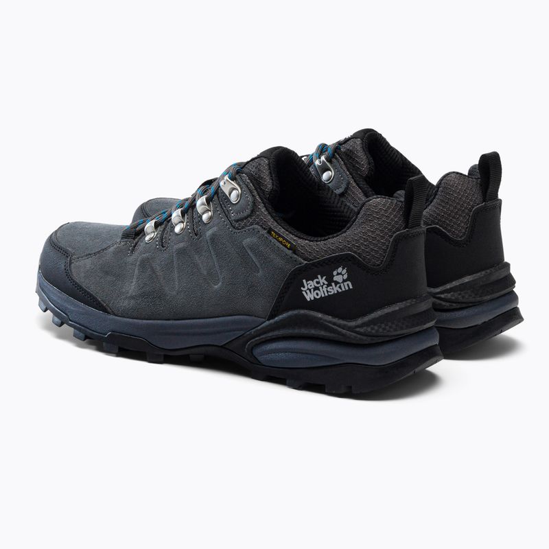 Jack Wolfskin bărbați Refugio Texapore Low cizme de trekking gri-negru 4049851 5