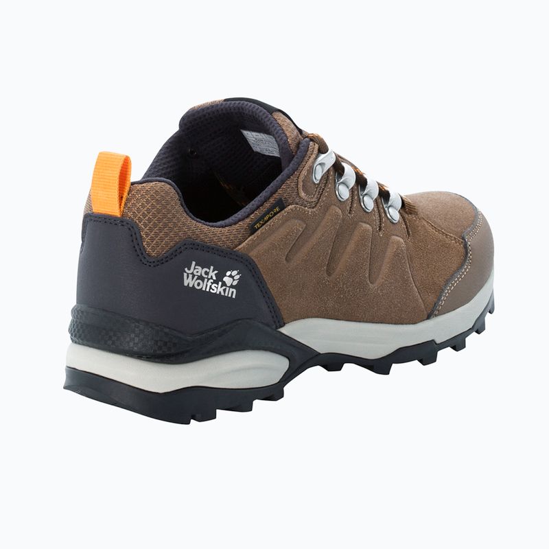 Încălțăminte de trekking pentru femei Jack Wolfskin Refugio Texapore Low brown / apricot 8