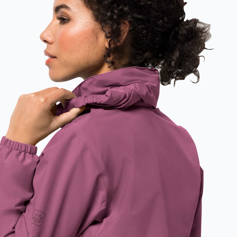 Jack Wolfskin jachetă de ploaie Stormy Point pentru femei, roz 1111201 4