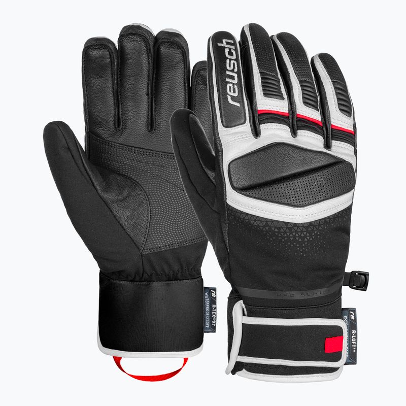 Mănuși de schi Reusch Mastery Rękawice Reusch Mastery black/white/fire red 2