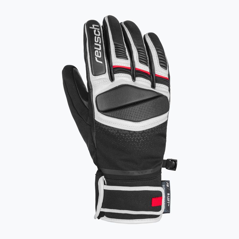 Mănuși de schi Reusch Mastery Rękawice Reusch Mastery black/white/fire red 3