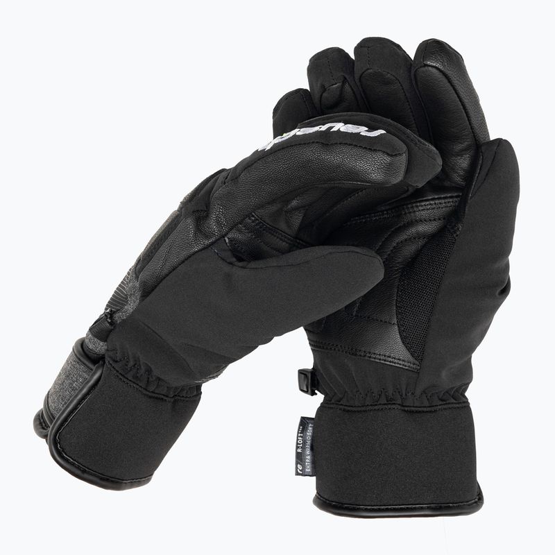 Mănușă de schi Reusch Storm Storm R-Tex Xt negru/negru melange/neon green