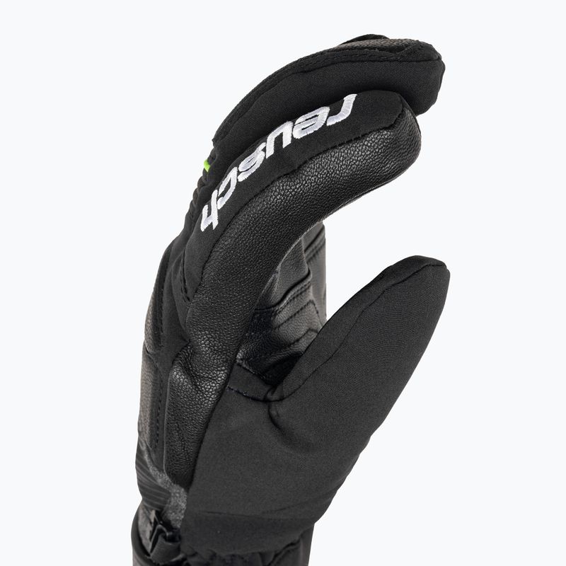 Mănușă de schi Reusch Storm Storm R-Tex Xt negru/negru melange/neon green 4