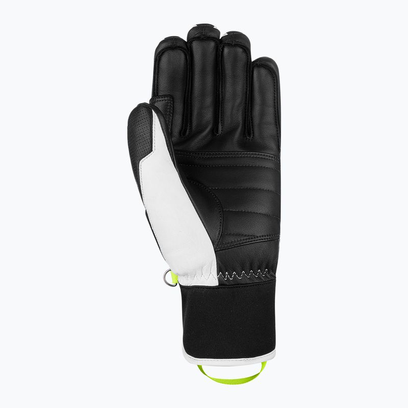 Mănuși de schi Reusch Master Pro black/white/safety yellow 4
