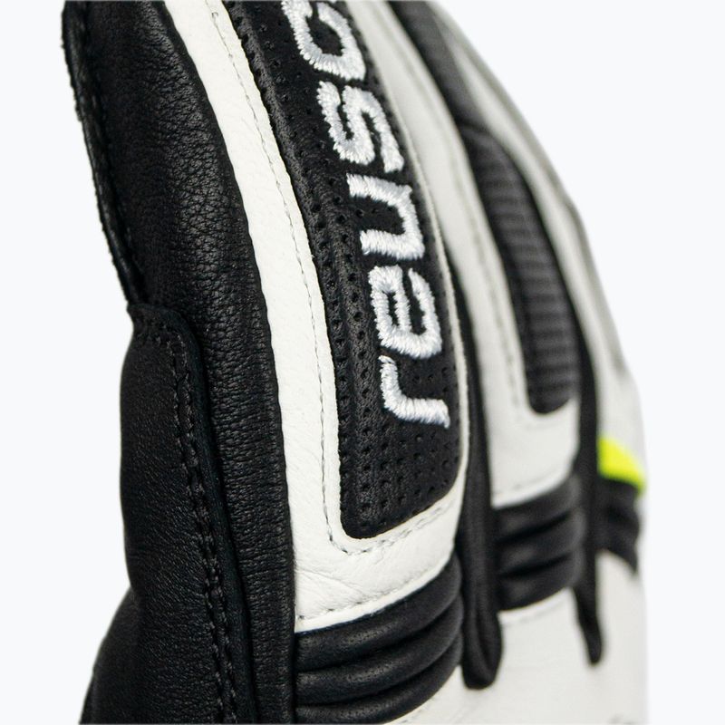 Mănuși de schi Reusch Master Pro black/white/safety yellow 5