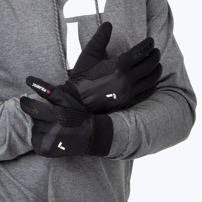 Mănuși de schi Reusch Garhwal Hybrid Touch-Tec black/silver 6